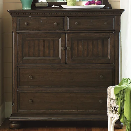 4-Drawer Dressing Chest with 2 Doors